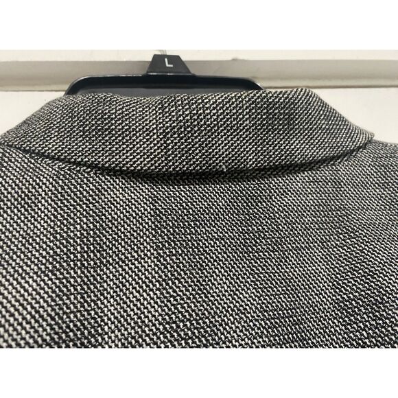 Veronika Maine blazer jacket womens Sz 10 Double Breasted Gray Black Glen Plaid - Picture 16 of 16